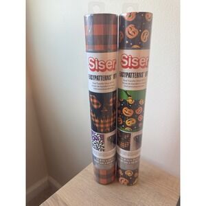 Siser Easy Weed Patterns Lot Halloween Pumpkin Pattern Adhesive Craft‎ Vinyl New